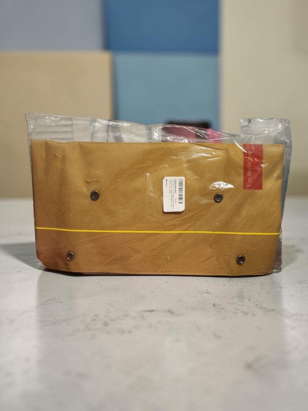 Brown Canvas Roll-Top McDonalds Backpack with Yellow Accent. HOT ITEM! - Picture 10 of 12